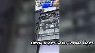 Ηλιακό φως δρόμου 60W All in One με ηλιακό πάνελ 115W που χρησιμοποιείται στους δρόμους.