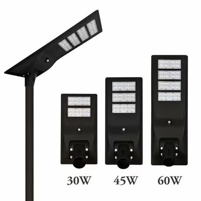 Αγορά Όλα σε ένα 45W ολοκληρωμένο ηλιακό LED φως δρόμου με μονοκρυσταλλικό πυρίτιο, υψηλή φωτεινή ροή, μπαταρία λιθίου 12,8V-30AH και τηλεχειριστήριο online manufacture